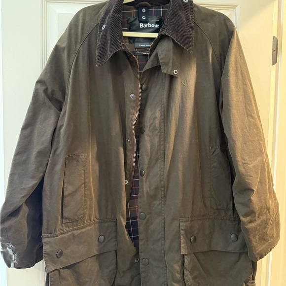 Barbour Men's Olive Field Jacket - Picture 1 of 9